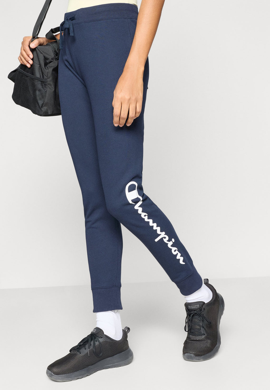 Champion BASICS CUFF PANTS LARGE LOGO