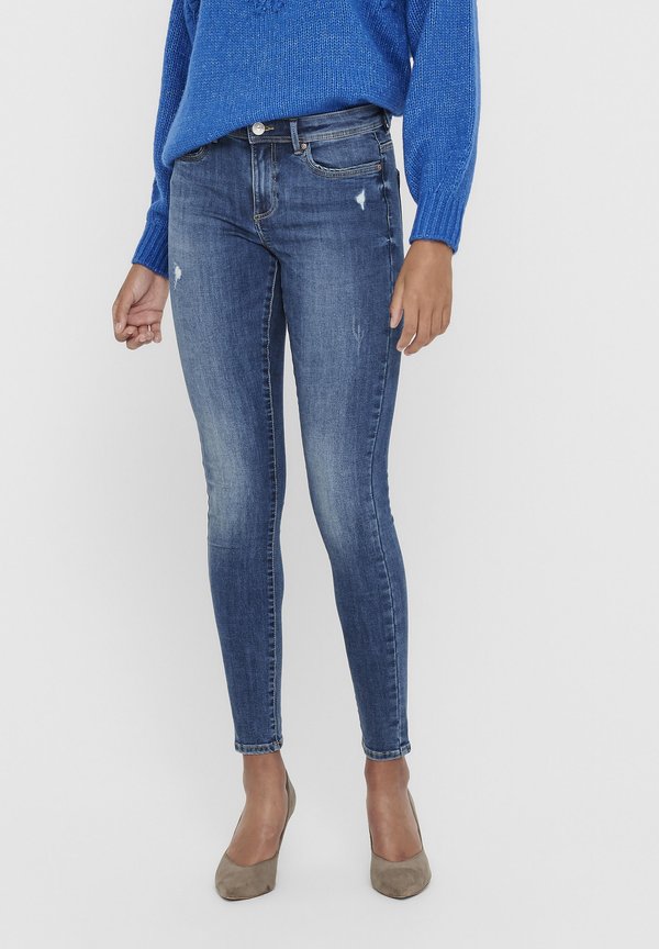 ONLY ONLWAUW LIFE MID - Jeans Skinny Fit - medium blue denim