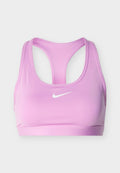 Nike Performance UNPADDED BRA - Medium support sports bra - light magenta/white
