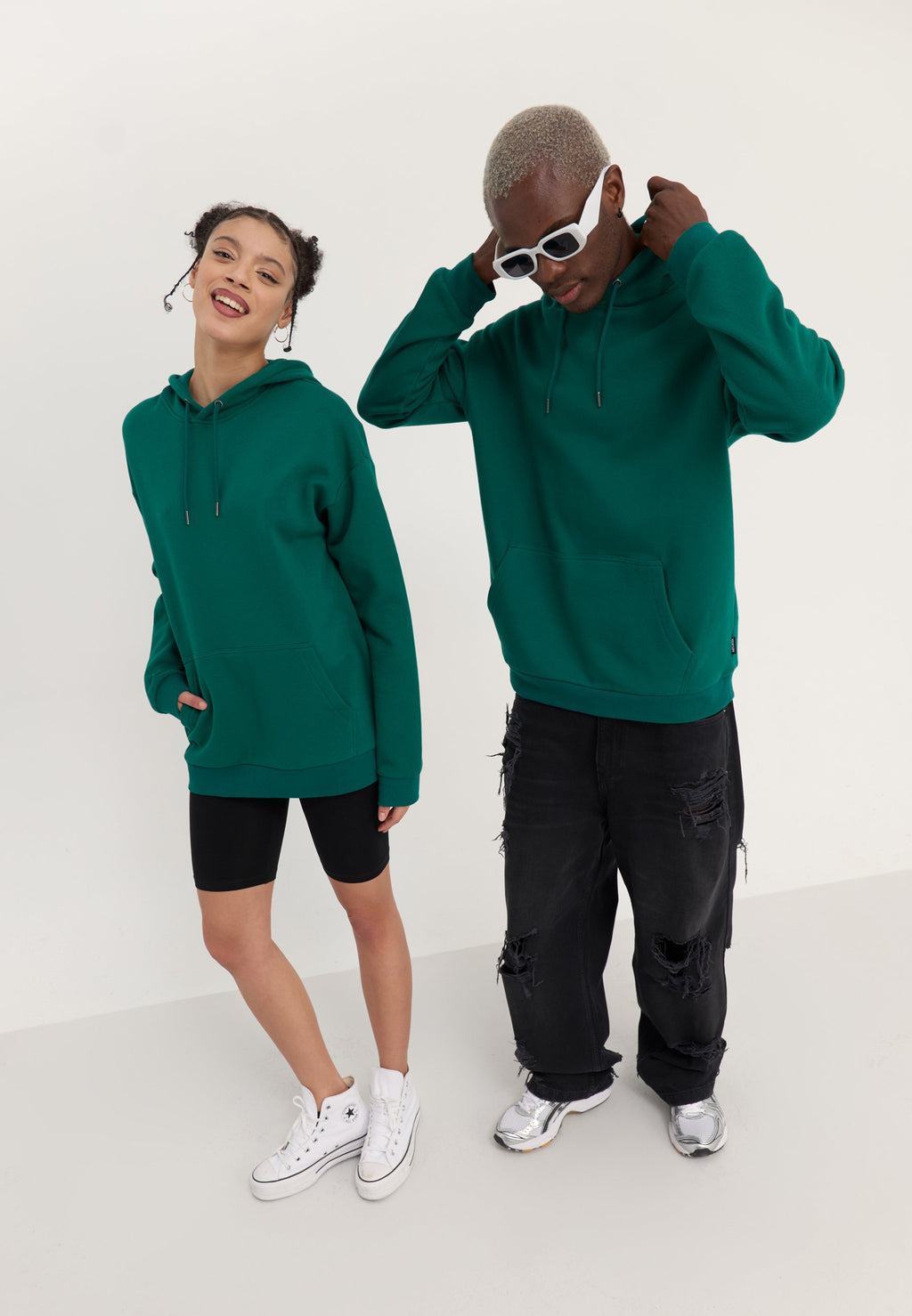 YOURTURN UNISEX 2 PACK RELAXED FIT HOODIE