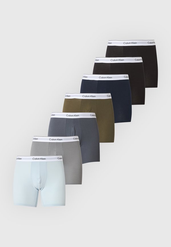 Calvin Klein Underwear ICON 7 PACK - Boxer briefs - black/dark sapphire/olive night/turbulence/convoy/plein air