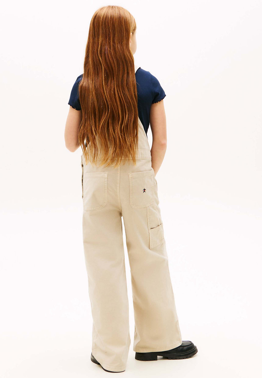 STAR LOGO WIDE LEG TWILL DUNGAREES Media 3