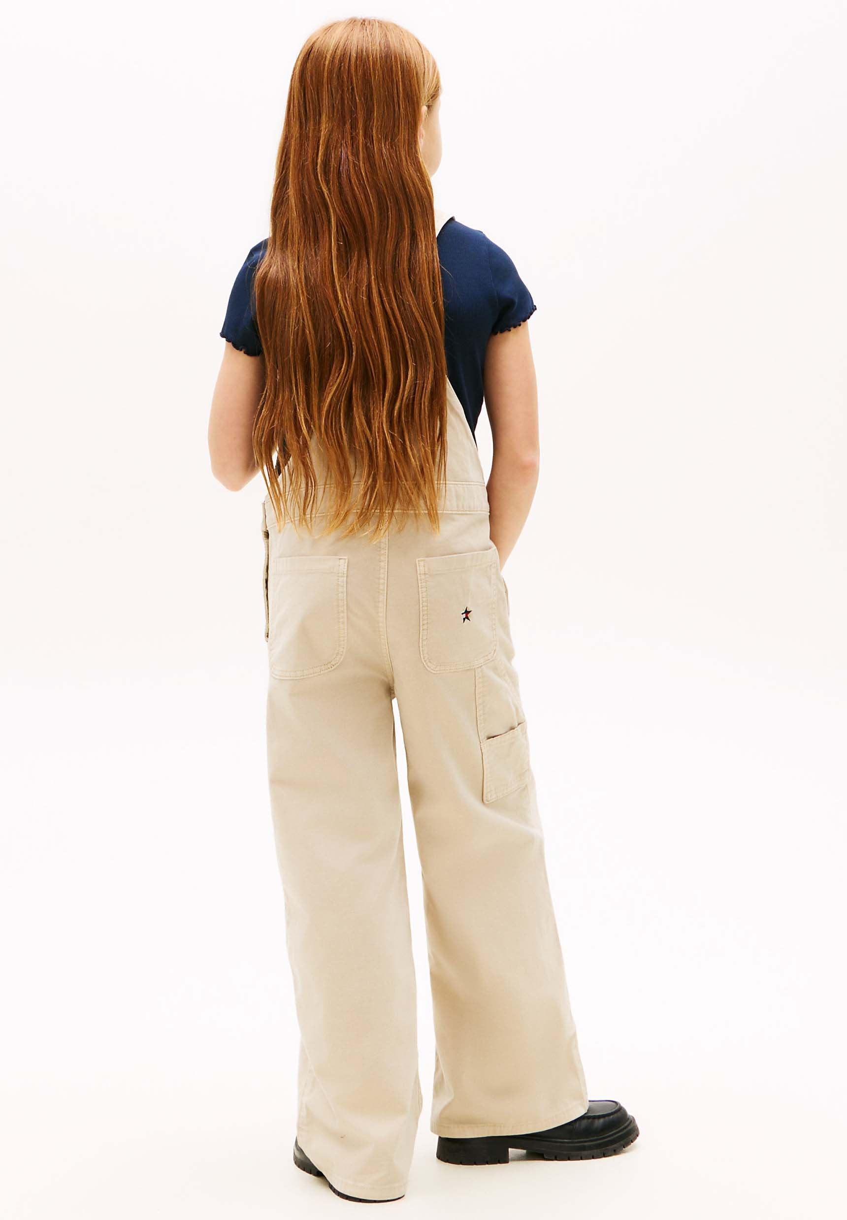 STAR LOGO WIDE LEG TWILL DUNGAREES Media 3