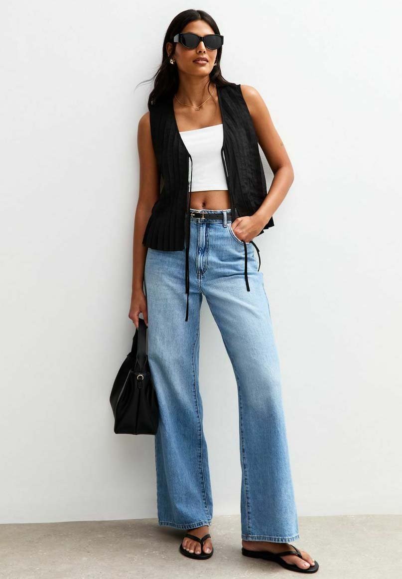 New Look PLEATED TIE FRONT SLEEVELESS