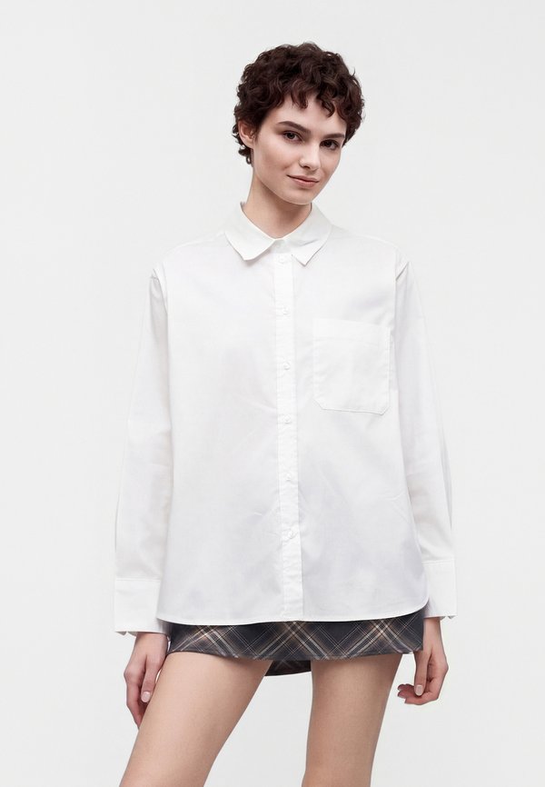 Vero Moda VMLOTUS SHIRT - Button-down blouse - bright white