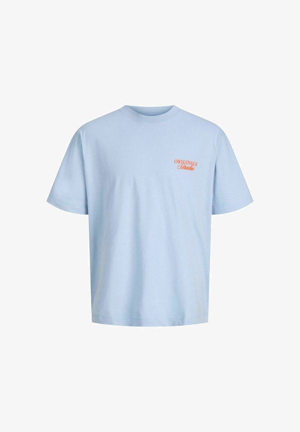 Jack & Jones JORNORREBRO TYPO TEE SS CN SN PLS - Print T-shirt - cashmere blue
