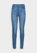 Levi's® MILE HIGH SUPER SKINNY - Jeans Skinny Fit - dark indigo worn in