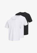 Jack & Jones OSAKA TEE 3 PACK - Print T-shirt - black/bright white
