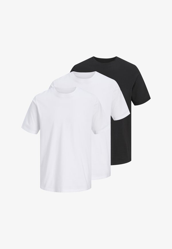 Jack & Jones OSAKA TEE 3 PACK - Print T-shirt - black/bright white