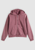 Levi's® HAYES BOXY FULL ZIP - Zip-up sweatshirt - grunge wash roan rouge