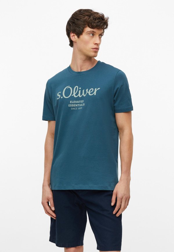 s.Oliver T-SHIRT - Print T-shirt - blau