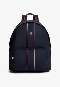 Tommy Hilfiger SIGNATURE TAPE DOME BACKPACK - Rucksack - space blue corp