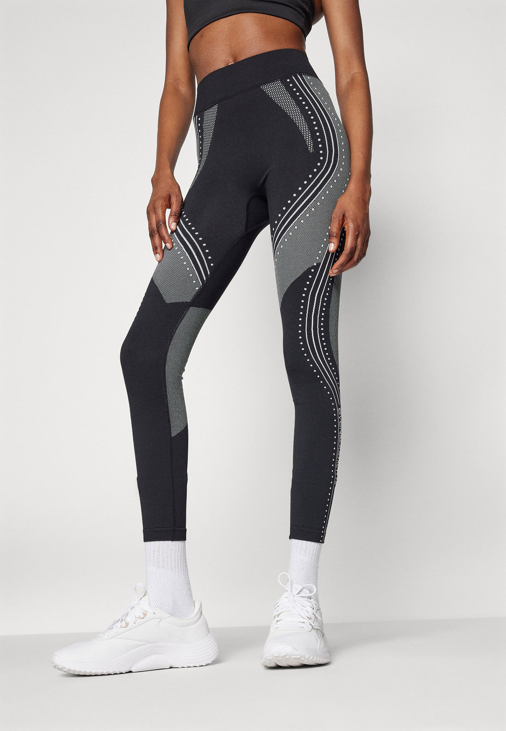 Even&Odd active FULL LENGTH HIGH RISE SEAMLESS LEGGINGS WITH CONTRAST PATTERN
