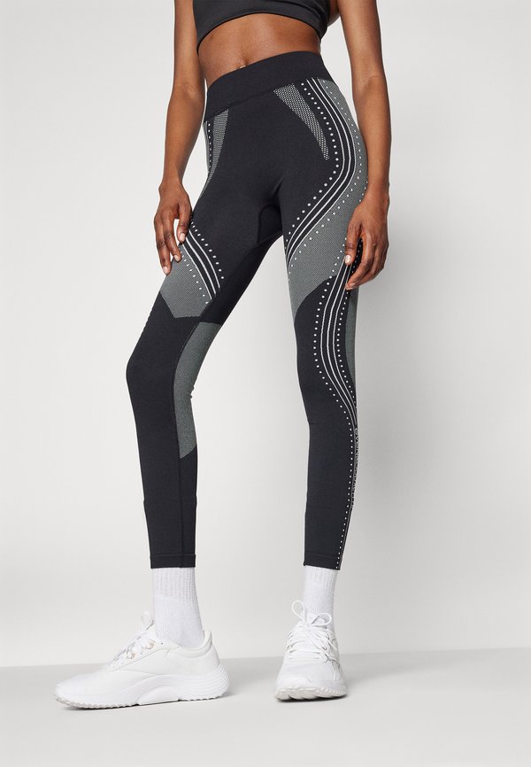 Even&Odd active FULL LENGTH HIGH RISE SEAMLESS LEGGINGS WITH CONTRAST PATTERN