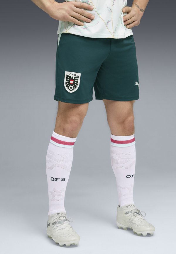 Puma AUSTRIA ÖFB SHORTS REPLICA - Sports shorts - green terrain-mint melt