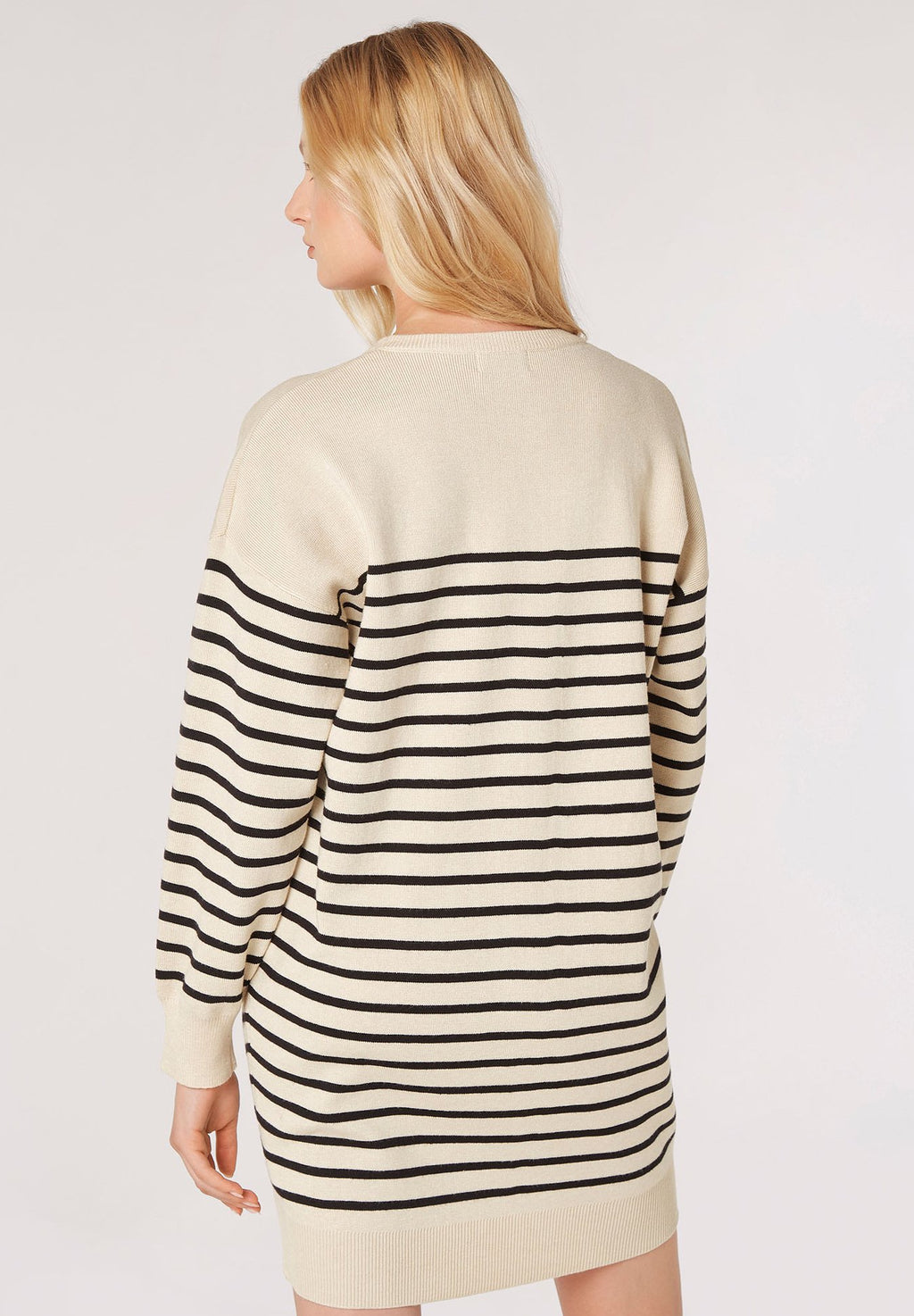 Apricot STRIPE CREW NECK