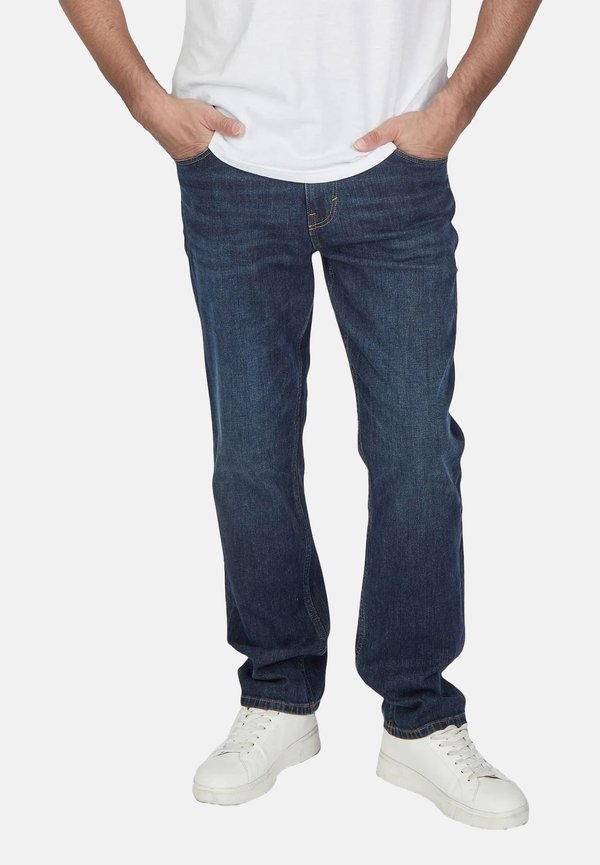 TOM TAILOR JOSH - Straight leg jeans - blue denim dark wash