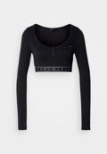 Tommy Jeans LONG SLEEVE SLIM CROP TOP