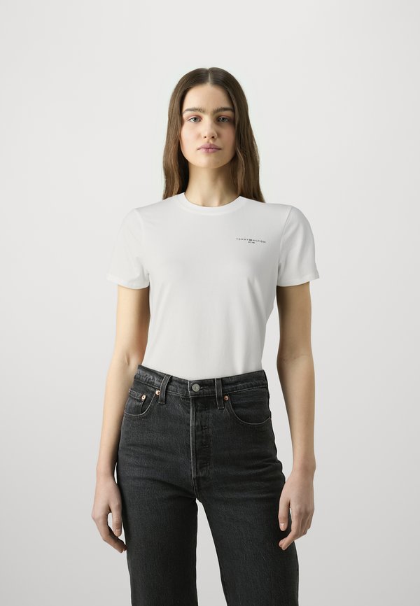 Tommy Hilfiger MINI LOGO - Basic T-shirt - ecru