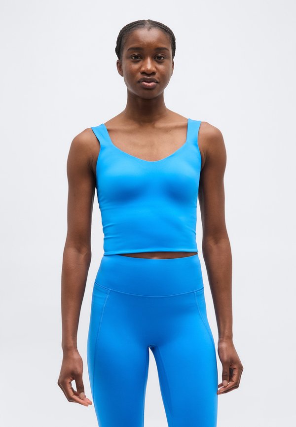Nike Performance SCULPT BRA TANK - Top - light photo blue/white