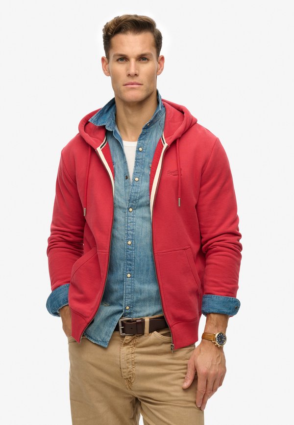 Superdry & Co SUPERDRY - Zip-up sweatshirt - prep red