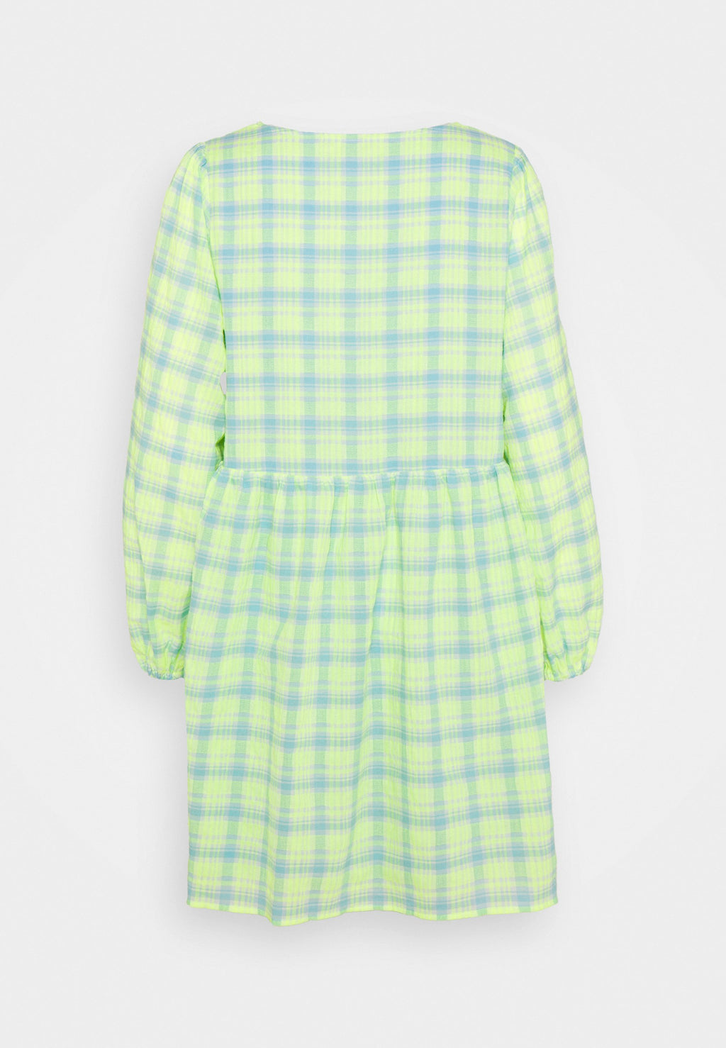 Noisy May Petite NMNEON  V NECK CHECK DRESS