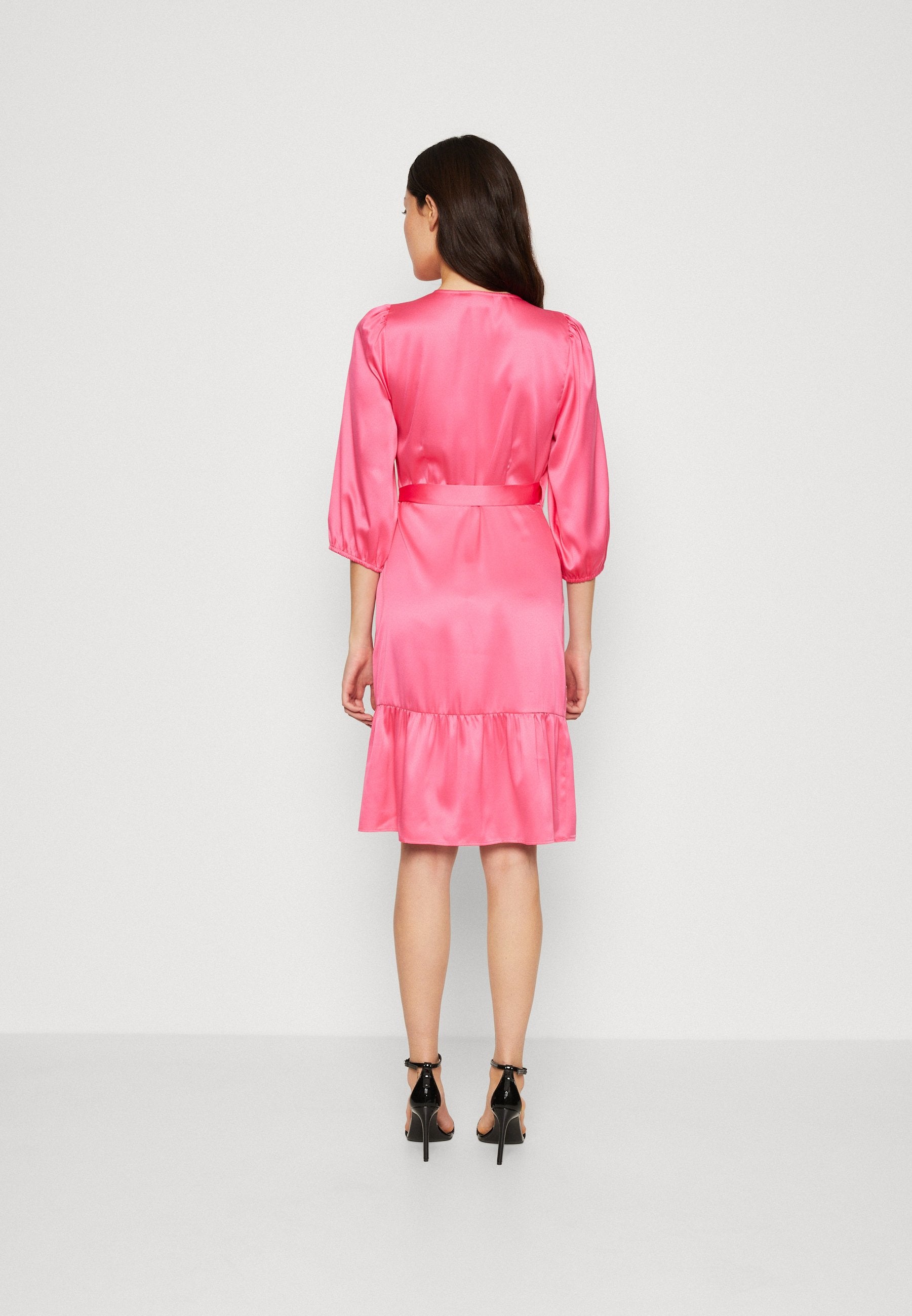 VILA VIKARI V NECK WRAP SHORT DRESS