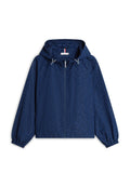 FLAG PRINT RELAXED HOODED WINDBREAKER Media 1