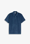TOM TAILOR TOWELING POLO - Polo shirt - dark duck blue