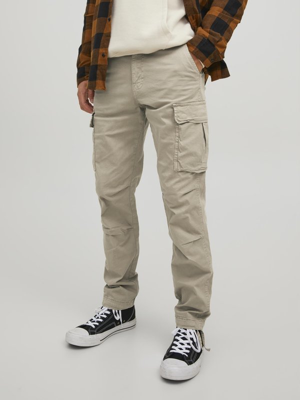 Jack & Jones JPSTACE JJTUCKER AMA TAPERED FIT - Cargo trousers - Brown