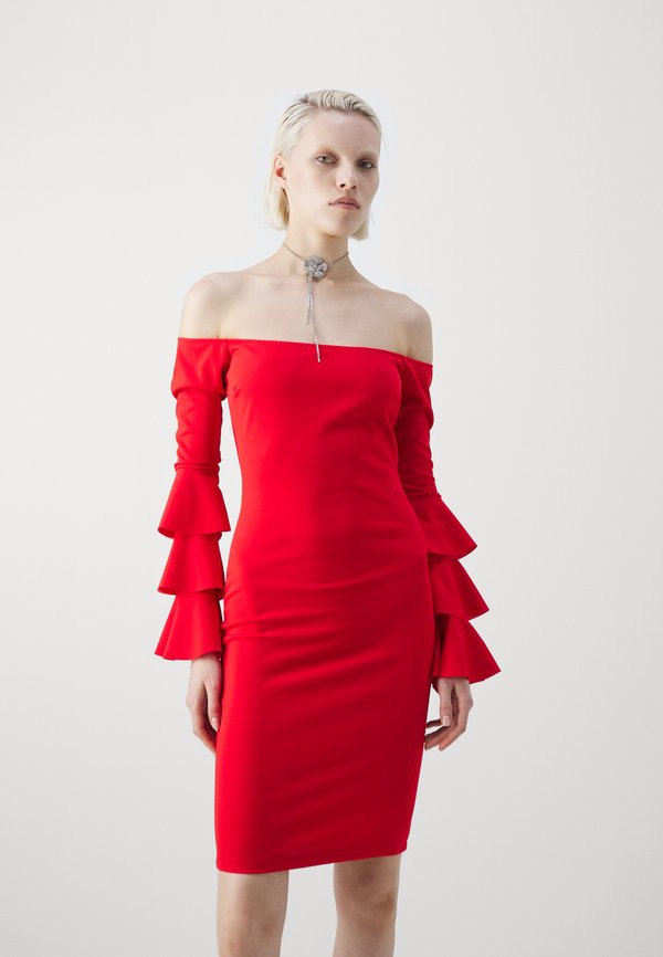 WAL G. OFF SHOULDER MIDI