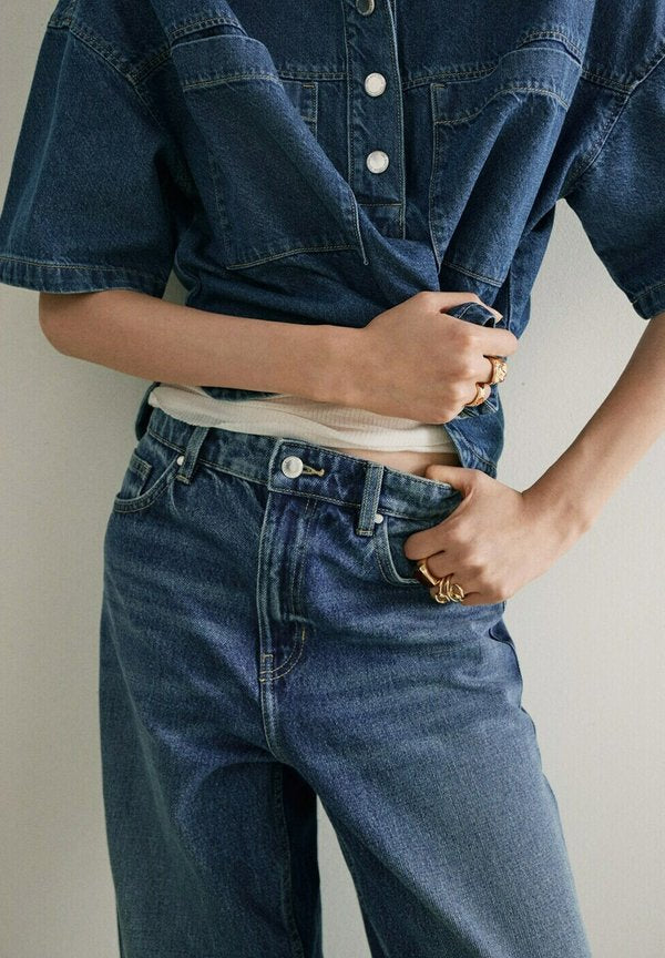 Mango ADULT - Flared Jeans - blue