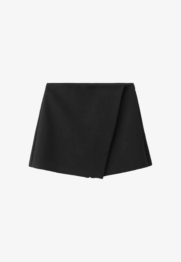 Mango A-line skirt - black