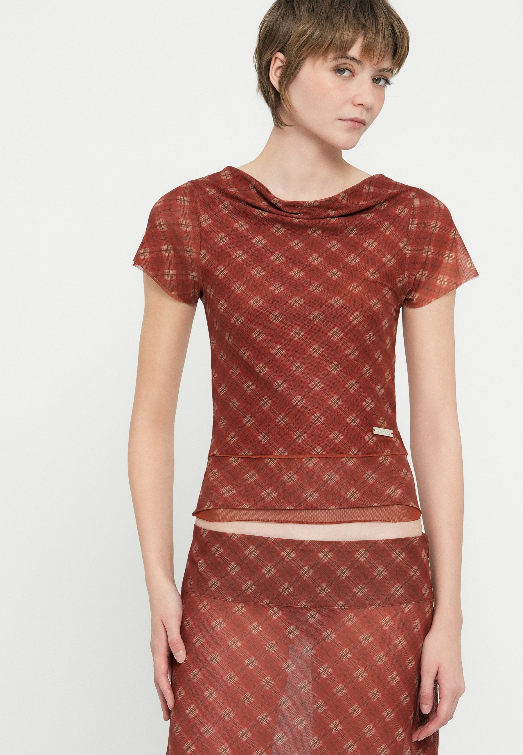 House of Sunny RETRO CHECK SKIRT