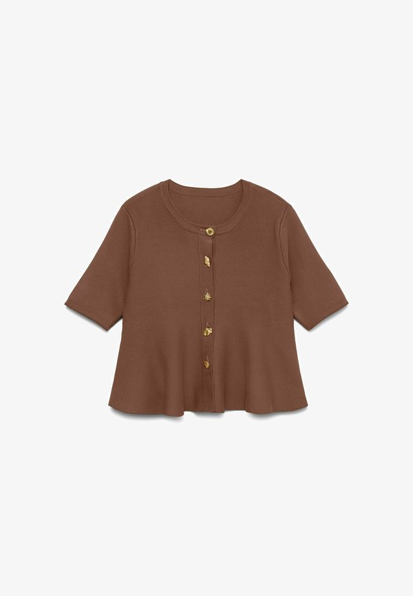 Vero Moda CARDIGAN VMLIZZIE TOP - Cardigan - cocoa brown