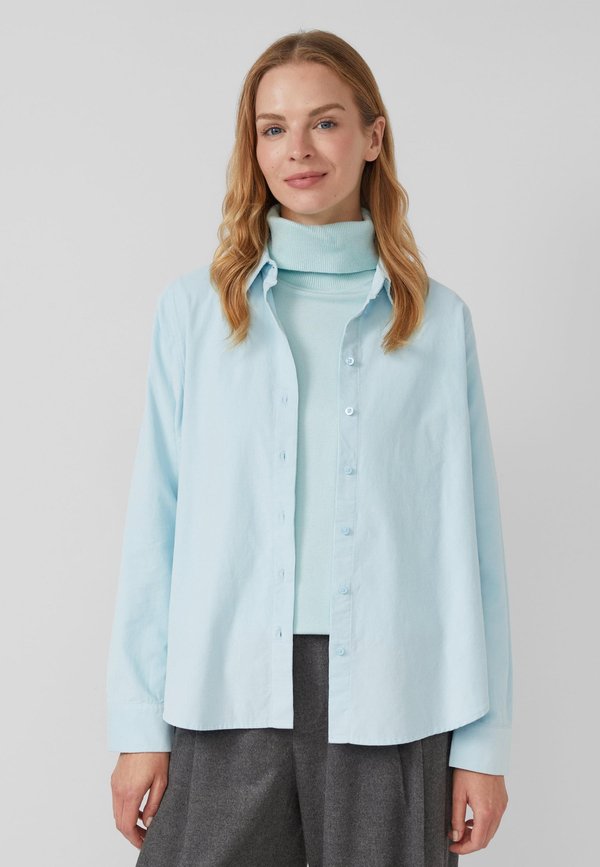s.Oliver Button-down blouse - pastelltürkis