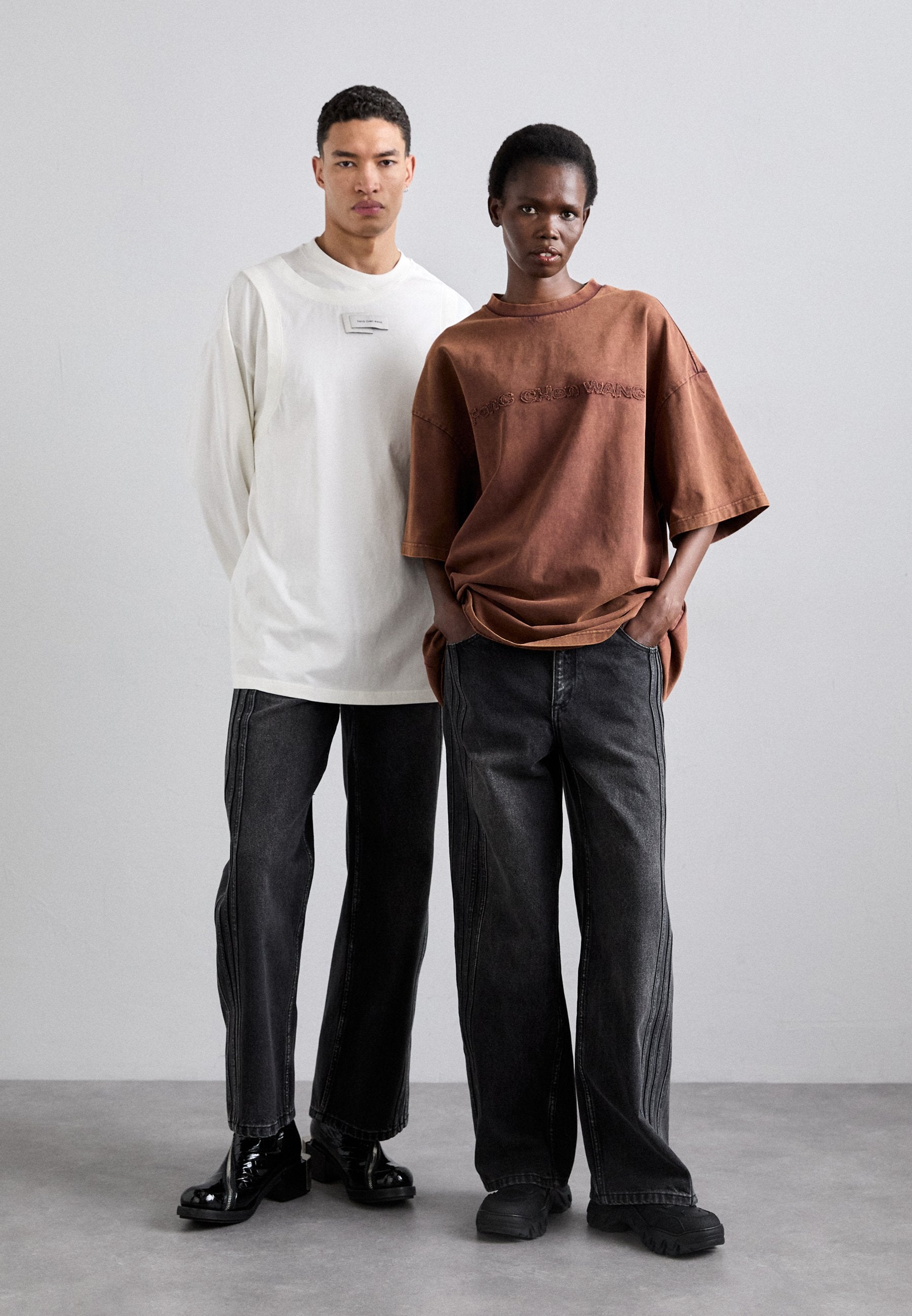 Feng Chen Wang SEAMING DOUBLE WAIST PANTS UNISEX