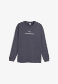 Puma RUN CULTURE COLLECTIVE RELAXED WASHED GRAPHIC LONG SLEEVE - Long sleeved top - inky depths
