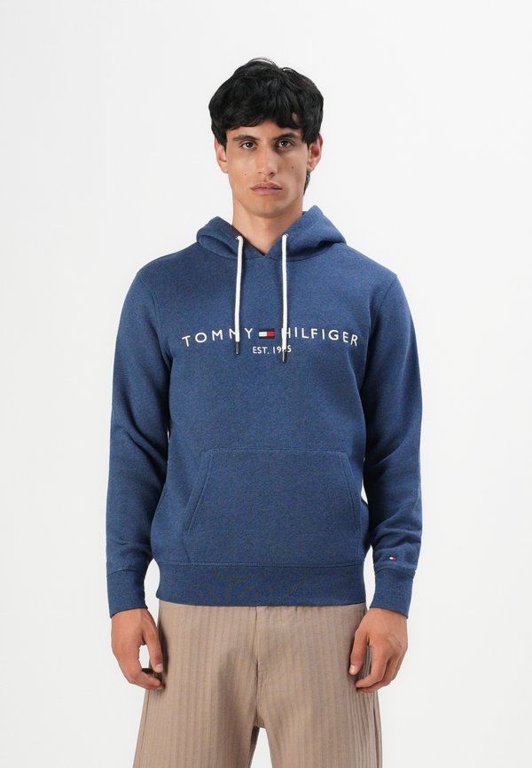 Tommy Hilfiger LOGO  - Hoodie - aegean sea heather