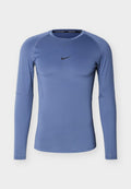 Nike Performance M NP DF TIGHT TOP LS - Long sleeved top - diffused blue/black