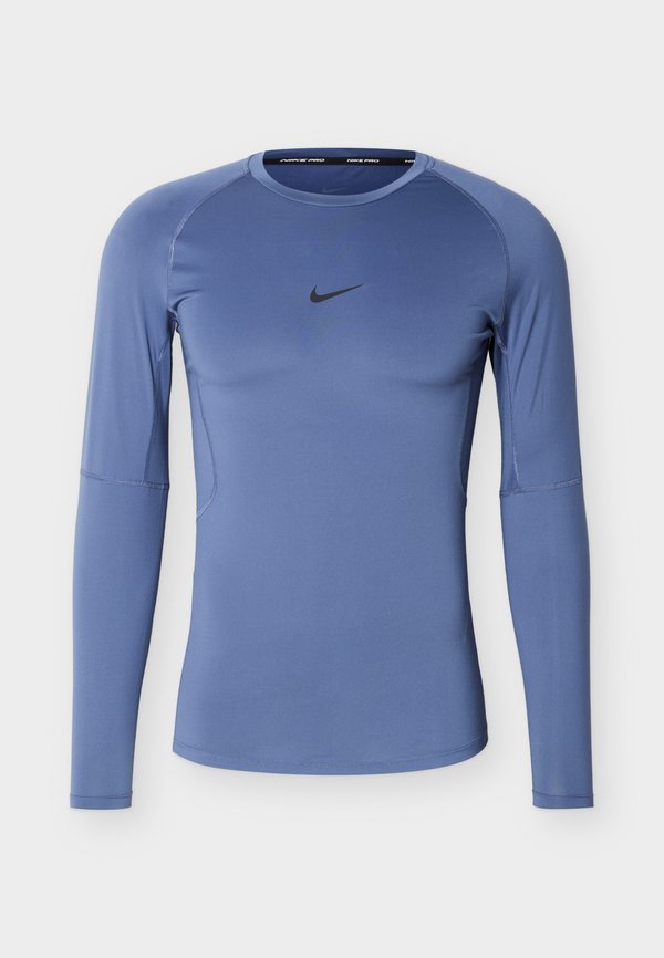 Nike Performance M NP DF TIGHT TOP LS - Long sleeved top - diffused blue/black