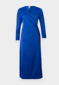 YAS PELLA WRAP MIDI DRESS