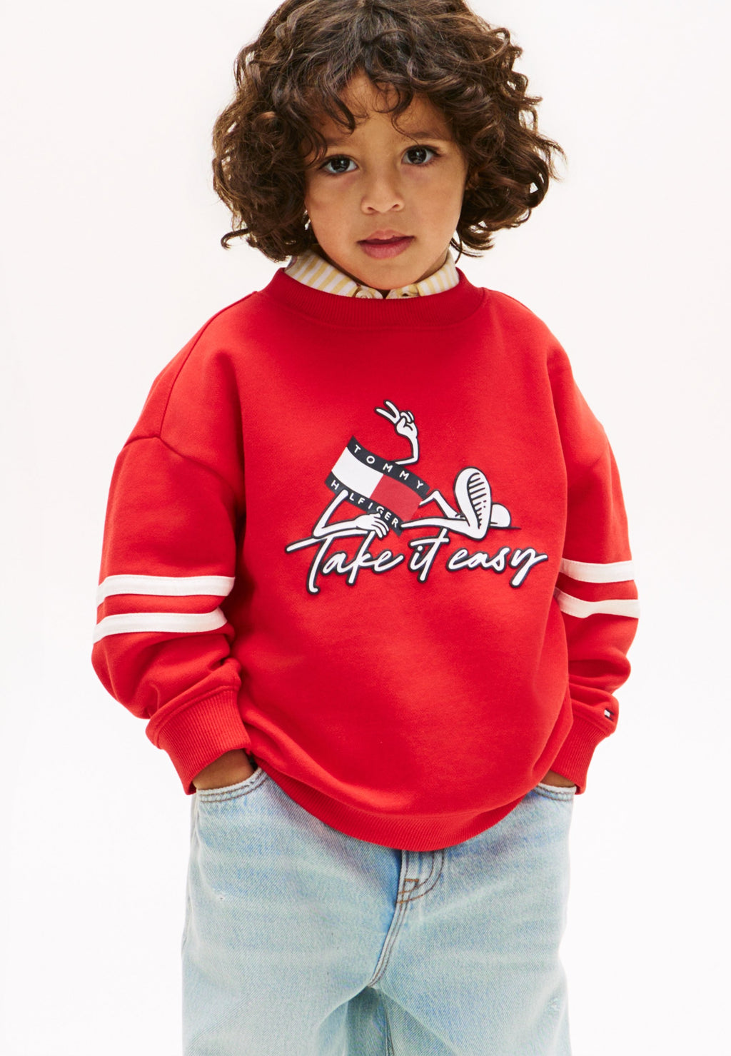 WAVY FLAG GRAPHIC TERRY SWEATSHIRT Media 3