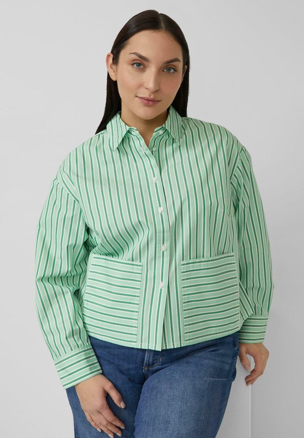s.Oliver Button-down blouse - grün