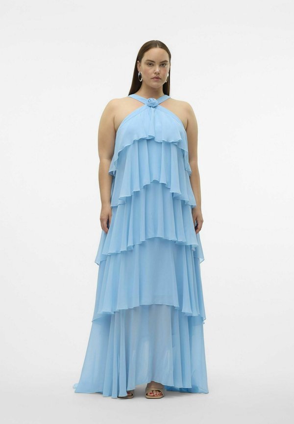 Vero Moda Curve Layered VMFELICIA Long - Occasion wear - airy blue