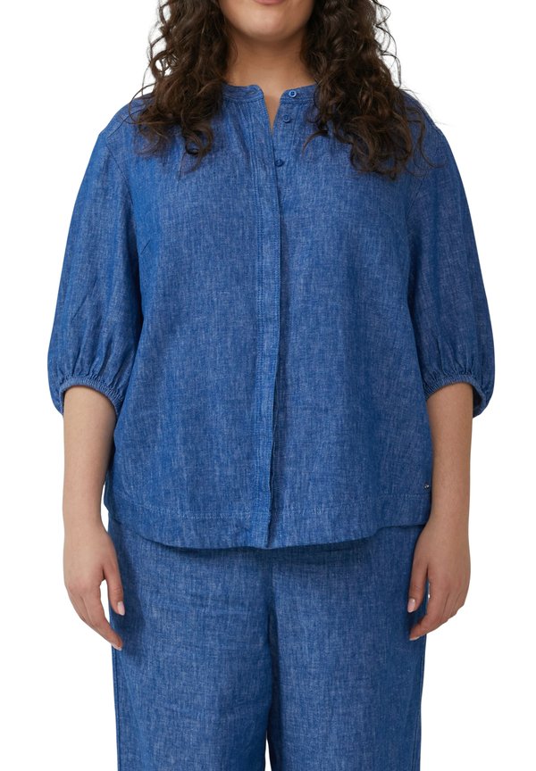 s.Oliver BLUSE - Button-down blouse - blau