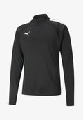 Puma TEAMLIGA ZIP - Long sleeved top - black-white