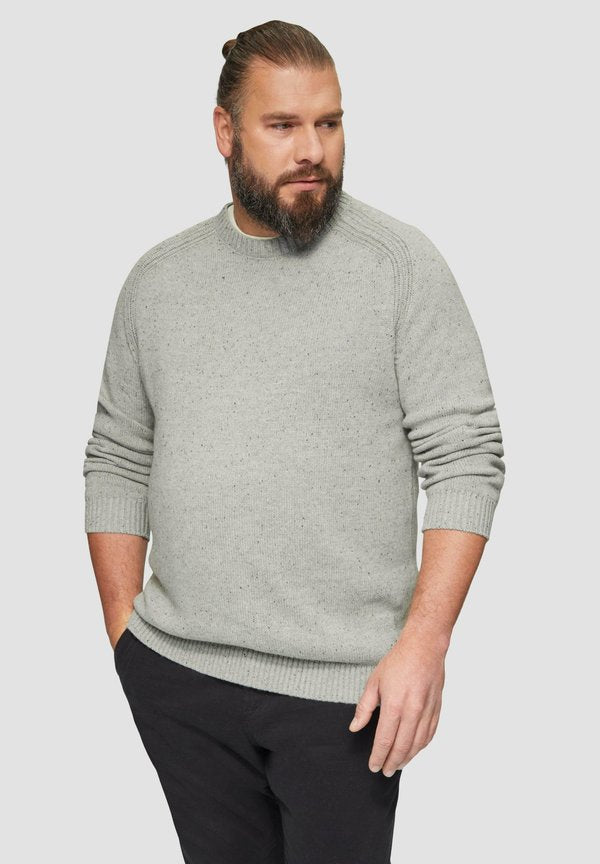 s.Oliver CREW-NECK - Jumper - grau meliert