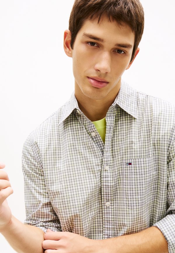 Tommy Jeans REGULAR FIT CHECK POPLIN SHIRT