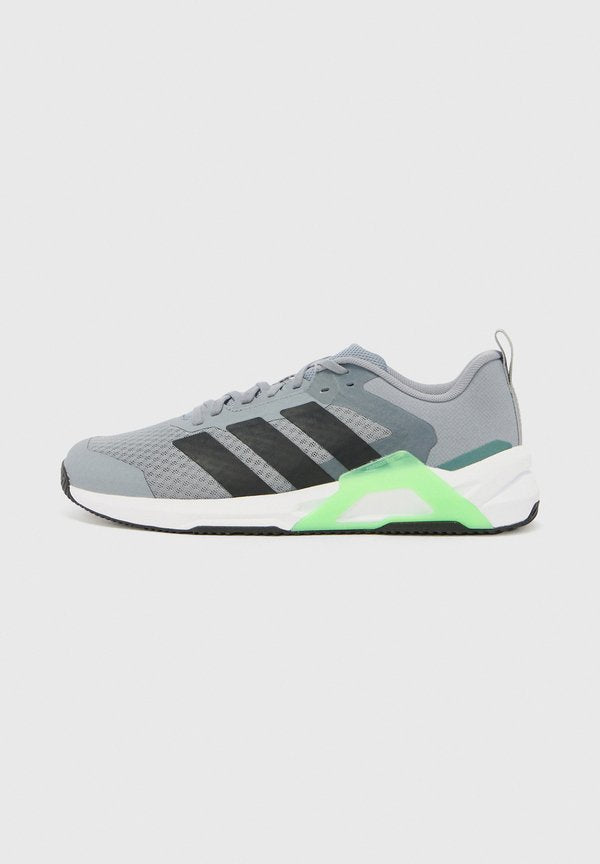 adidas Performance DROPSET CONTROL TRAINING SHOES - Training shoe - grey/core black/lime burst